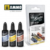 AMMO A.MIG-7329 SHADER Set Basic Colors