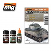 AMMO A.MIG-7413 US Green Tanks Starter Set