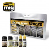 AMMO A.MIG-7437 Dry Earth Tracks Weathering Set