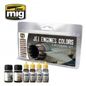 AMMO A.MIG-7445 Jet Engines Colors & Weathering Set