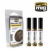 AMMO A.MIG-7503 Ground Colors OILBRUSHER SET