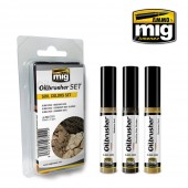 AMMO A.MIG-7511 Soil Colors OILBRUSHER SET