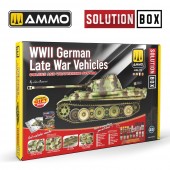 AMMO A.MIG-7729 SOLUTION BOX 23 -WWII German Late War Vehicles. Colors and Weathering System