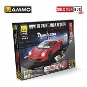 AMMO A.MIG-7904 SOLUTION BOX MINI 24 - How to Paint and Lacquer Scale Cars - COBRA MOTOR PAINTS
