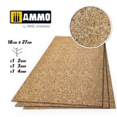 AMMO by MIG Jimenez A.MIG-8842 CREATE CORK Medium Grain Mix (2mm, 3mm and 4mm) - 1 pc. Each Size 