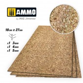AMMO by MIG Jimenez A.MIG-8846 CREATE CORK Thick Grain Mix (3mm, 4mm and 5mm) - 1 pc. Each Size 