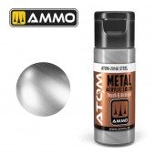 AMMO by MIG Jimenez ATOM-20166 ATOM METALLIC Steel 