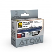AMMO ATOM-20602 ATOM WWII US Navy Ships Basic Colors Set