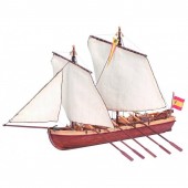 Artesania Latina 19014 1:50 SANTISIMA TRINIDAD CAPTAIN LONGBOAT - Wooden Model Ship Kit
