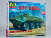 AVD 1434AVD Armoured personnel carrier BTR-60PB - Die-cast Model Kit