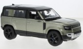 BBURAGO 21101 1:24 Land Rover Defender 110, metallic light green, 2022 - BBURAGO