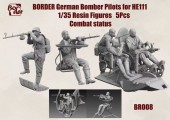 Border Model BR-008 German Bomber Pilots for He 111 Combat Status (5 pcs) 1:35