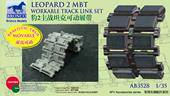 Bronco Models AB3528 German Leopard 2 MBT Workable Track Link Set 1:35