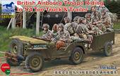 Bronco Models CB35169 British Airborne Troops Riding In 1/4Ton Truck & Trailer 1:35