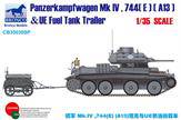 Bronco Models CB35030SP Panzerkampfwagen Mk.IV,744(E)(A13)& UE Trailer 1:35