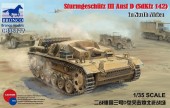 Bronco Models CB35117 WWII German Assault Gun SturmgeschutzIII Ausf D (SdKfz 142) in El Alamein 1:35