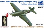 Bronco Models FB4008 Curtiss P-40C Warhawk Fighter USAF 1:48