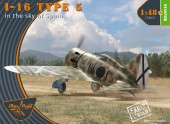 Clear Prop CP4821 I-16 type 5 (in the sky of Spain early version) 1:48