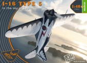Clear Prop CP4822 I-16 type 5 (in the sky of Spain late version) 1:48