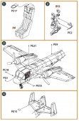 Clear Prop CPA144002 OV-1 A/JOV-1A Mohawk PE parts and painting mask for CP kits 1:144
