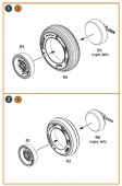 Clear Prop CPA32009 Lynx wheel set for Revell kits 1:32