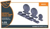 Clear Prop CPA35002 CH-54A Tarhe wheel set for ICM kits 1:35
