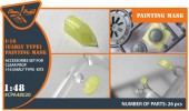 Clear Prop CPA48020 I-16 (early version) painting mask for CP kit 1:48