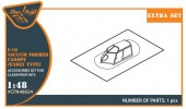 Clear Prop CPA48024 I-16 vacuum formed canopy (early version) for CP kit 1:48