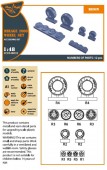 Clear Prop CPA48035 Mirage-2000 wheel set 1:48