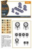 Clear Prop CPA48038 AMX Ghibli wheel set for Kinetic, HobbyBoss kits 1:48