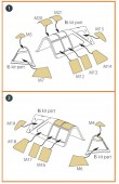 Clear Prop CPA48039 P-47B Thunderbolt double-sided painting mask for Dora Wings kit 1:48