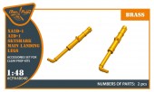 Clear Prop CPA48040 XA2D-1, A2D-1 Skyshark main landing legs for CP kits 1:48