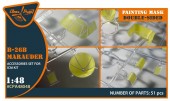 Clear Prop CPA48048 B-26B Marauder double-sided painting mask for ICM kit 1:48