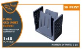 Clear Prop CPA48057 F-86A gun port (open) for CP kits 1:48