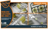 Clear Prop CPA48058 Morane-Saulnier MS.406C.1 painting mask for Dora Wings kit 1:48