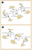 Clear Prop CPA48058 Morane-Saulnier MS.406C.1 painting mask for Dora Wings kit 1:48