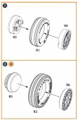 Clear Prop CPA48069 F-86A wheel set type 2 for CP kits 1:48