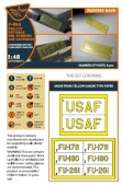 Clear Prop CPA48071 F-86A pre-cut patterns for numbers and lettering painting mask for CP4825 kit 1:48