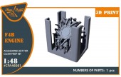 Clear Prop CPA48081 F4B-3/4 Engine for CP kits 1:48