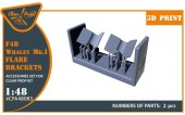 Clear Prop CPA48083 F4B Whaley Mk.I Flare brackets for CP kits 1:48