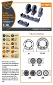 Clear Prop CPA48090 F-86A Wheels set (weighted) type 1 for CP kits 1:48