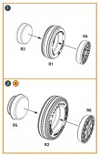 Clear Prop CPA48090 F-86A Wheels set (weighted) type 1 for CP kits 1:48