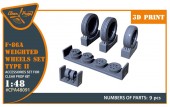 Clear Prop CPA48091 F-86A Wheels set (weighted) type 2 for CP kits 1:48