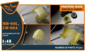 Clear Prop CPA48096 UH-60A, MH-60L double-sided painting mask for ICM kit 1:48