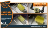 Clear Prop CPA48105 Jaguar Single seat double-sided painting mask for Airfix kit 1:48