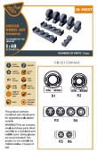Clear Prop CPA48106 Jaguar Wheels set (weighted) for Airfix kit 1:48