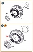 Clear Prop CPA48106 Jaguar Wheels set (weighted) for Airfix kit 1:48