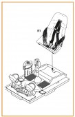 Clear Prop CPA48111 Bf-109E seat with safety belts for Wingsy Kits 1:48