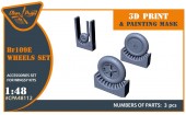 Clear Prop CPA48112 Bf-109E wheels set for Wingsy Kits 1:48