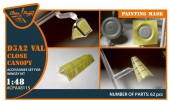 Clear Prop CPA48115 D3A2 VAL (close canopy) painting mask for Wingsy Kits 1:48